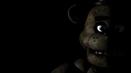 Freddy Fazbear na primeira frame, sem estática.