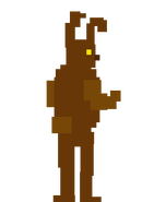 Springtrap/Spring Bonnie visto nos Minigames de FNaF4.