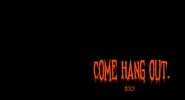 Quinto teaser da atualização de Halloween. Nele é possível ler "Come Hang Out" (venha se divertir em português).