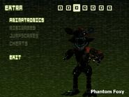 Phantom Foxy no menu Extra.