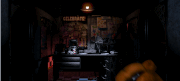 Jumpscare de Freddy Fazbear ao entrar no Escritório.