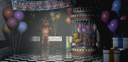 Toy Freddy na Área de Jogos.