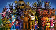 Fnafworld12.jpg (471 kB) Décima segunda versão: a cor do fundo foi alterada; Phantom Chica, Foxy e Withered Chica mudaram de lugar; todos os animatrônicos foram movidos para o centro; Nightmare Freddy, The Puppet e Plushtrap foram alterados; Adventure Phantom BB foi adicionado; e o título "FNaF World" está mais visível.