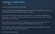 Scott dando uma ideia de como será a atualização automática prevista para ser lançada no dia do Halloween.