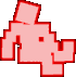 O protagonista durante a tela de Game Over do jogo.