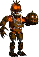Jack-O-Chica, animatrônica adicionada na atualização de Halloween.