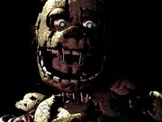 Primeira das três imagens raras de Springtrap.