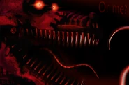 Quarto teaser do quarto jogo. Nightmare Foxy foi o último homônimo dos quatro animatrônicos principais a ser revelado.