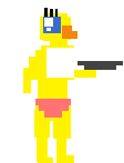 Toy Chica vista no minigame "Chica's Party".