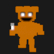 Freddy andando para baixo.