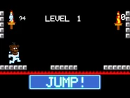 Uma screenshot do jogo troll. Note o protagonista no canto inferior esquerdo.