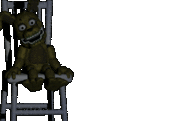 Plushtrap correndo de sua cadeira.