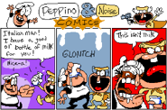 6325CF31-9274-4DE7-B960-4BFF8319EE61.png (20 KB) A comic where The Noise pranks Peppino into drinking something other than milk.
