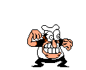 Peppino dancing in rage during a combo of 50 or higher or during the third phase of the Pizzaface boss fight.