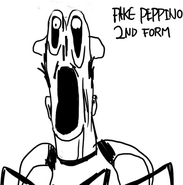Concept art of Fake Peppino's phase 2, where Fake Peppino himself would change instead of just the background.