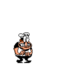 Old version of Peppino Clone's defeat animation were his mouth was made of cheese.