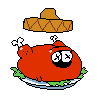 Bandito Chicken's defeat sprite.