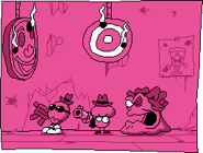 Spr ending cards 5.png (6 KB) Mushroom & Pineapple Toppins having some target practice with The Vigilante. Appears in the ending.