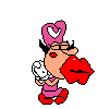 Noisette kissing The Noise. This won’t appear when playing as Peppino in Swap Mode, as she’ll just fly away instead.