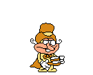 The Noise idle animation when player gets a combo of 50 or higher, where he becomes a fancy little fella, with a tophat, a monocole and a bowtie drinking a cup of tea.