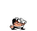 Spr player gnomecutscene2 0.gif (11 KB) Peppino leaning back and staring during the intro to a boss fight.