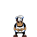 Straight Forward.png (1 KB) Sprite of Peppino standing straight forward.