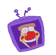 Arena phase 2 background decoration #2. TV with Pizzahead.