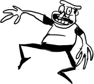 Another early concept art of Fake Peppino.