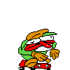 Clown bump.gif (9 KB) Clown Peppino bumping into a ceiling.