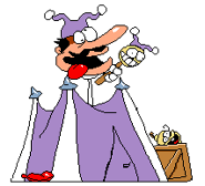 Jester's tent with a Noise bomb on a crate.