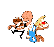 Beatdown5.gif (9 KB) Peppino uppercutting Pizzahead on the chin