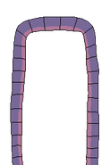 John Gutter's level gate, a purple archway.