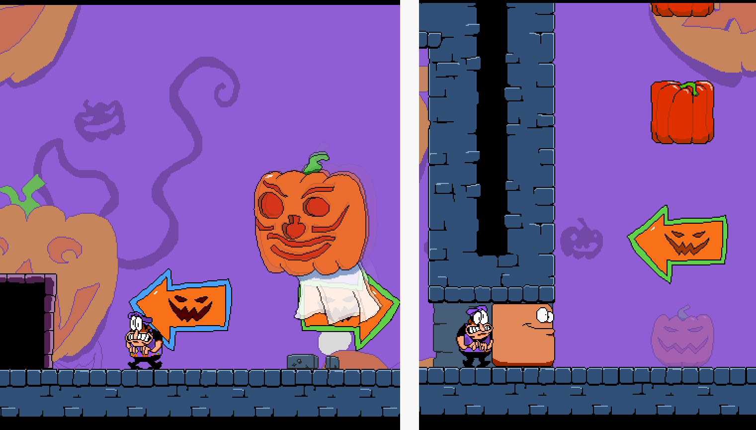 Pizza Tower - Happy Halloween! + A Secret Level + Pumpkin Hunt +