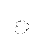 A cloud that appears after launching upward with the Rat Balloon.