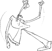 Pizzahead spinning and punching like a maniac.