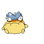 Camembert Squire's defeat sprite.