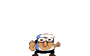Normal Uppercut.gif (12 KB) Peppino raising a fist in the air
