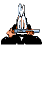 Spr player shotgunjump2 0.gif (3 KB) Peppino landing after ground pounding with the shotgun.