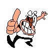 Spr player taunt9.png (2 KB) Peppino doing a thumbs-up with grin.