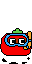 The Tomato Toppin's sprite when submerged in Traversable Water.
