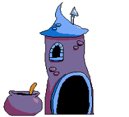 The Wizard's house being open.