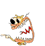 The Noise growing 5 times his size and yelling angrily at Fake Peppino after being caught by him during the chase sequence.