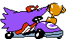 Snick taunting, appears to be based of Sonic Racers. And the YTP Wins the race.