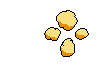 Cheese bullet disintegrating.