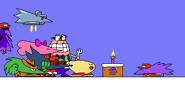 The image showing Snick's birthday, along with the rest of the gang.