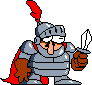 Knight Peppino's idle animation.