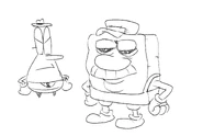 PillarGerome SquareOveralls.png (206 KB) Artwork parodying Spongebob Squarepants, with Mr.Stick as Mr.Krabs.