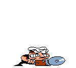 Peppino revving up the buzzsaw.