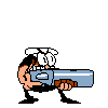 The original animation for Peppino firing the shotgun. Most likely used in Preearlytestbuild.