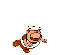 Gustavo kicking Brick.